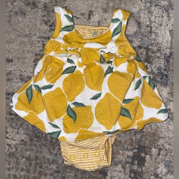 Carter's Yellow Lemon Print Dress - Picture 1 of 3